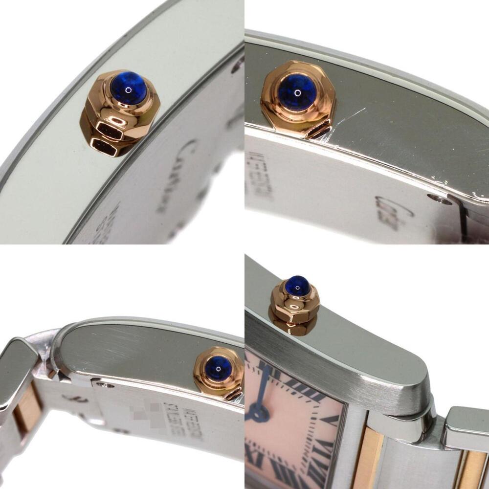 Cartier W51027Q4 Tank Francaise SM Watch Stainless Steel SSxK18PG Ladies CARTIER - Picture 7 of 11